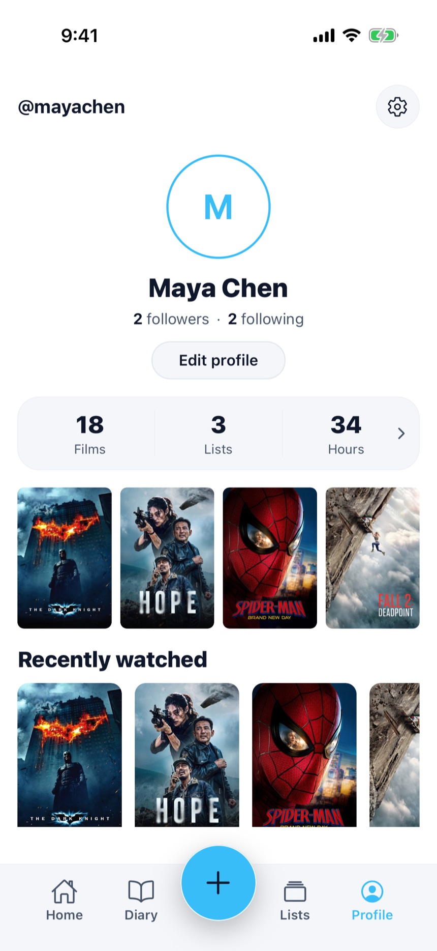 Your profile: Favorites, stats and everything you've watched